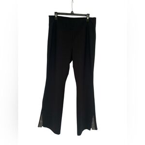 White House Black Market Black Flare Pants GUC XL